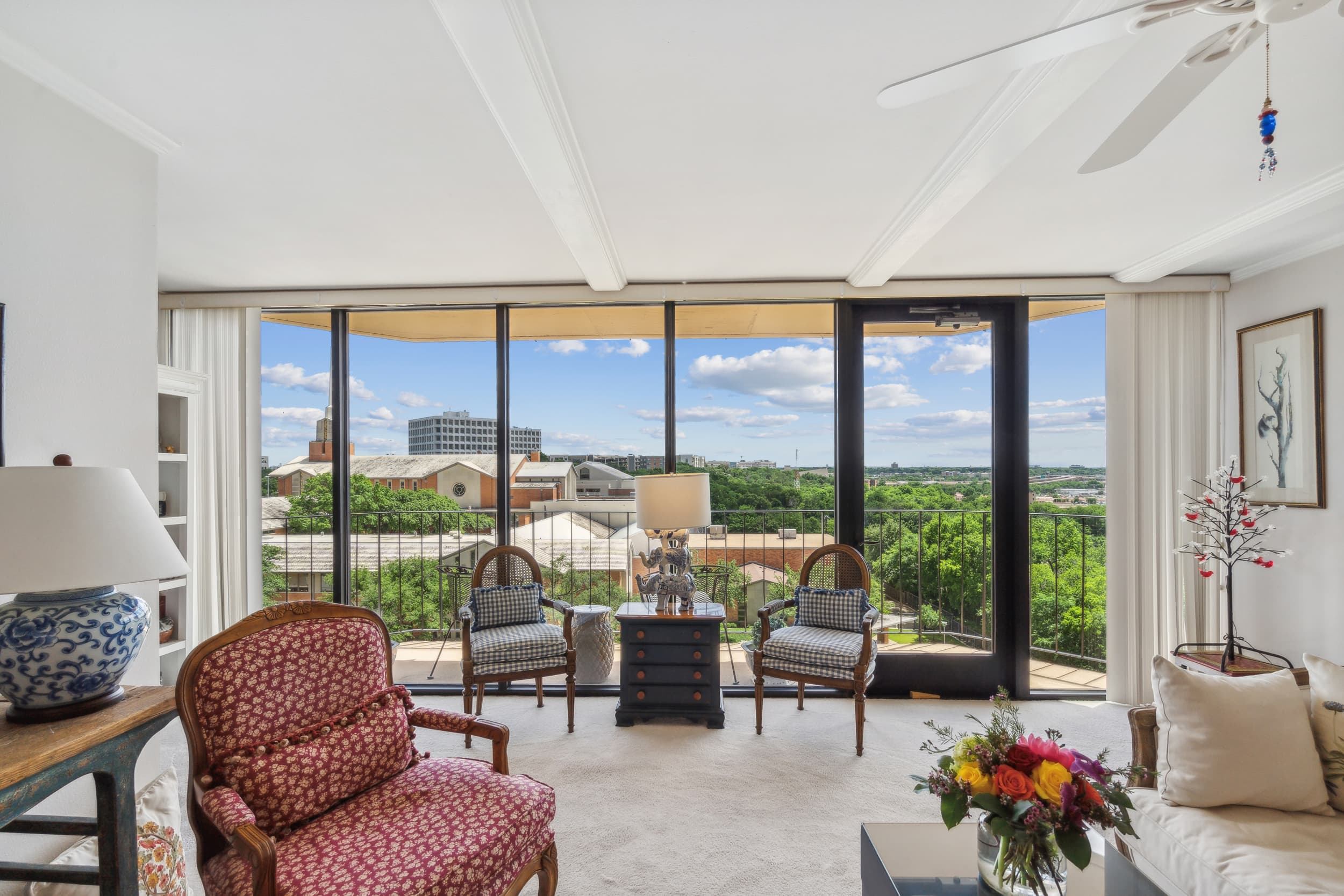 A living room from the Heritage floor plan.